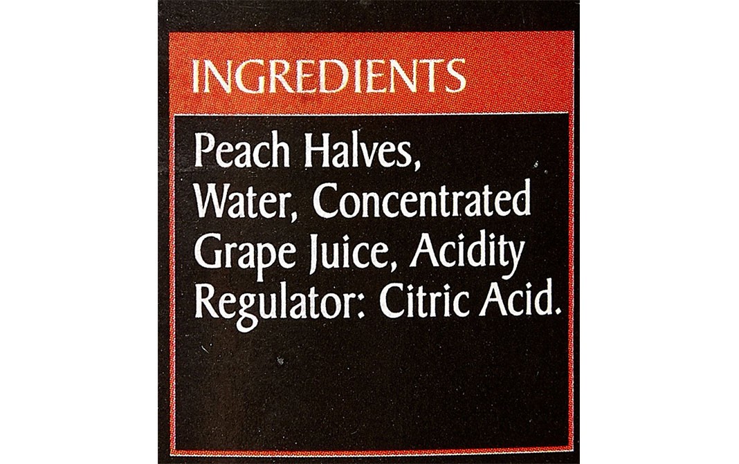 Epicure Peach Halves In Fruit Juice   Tin  411 grams